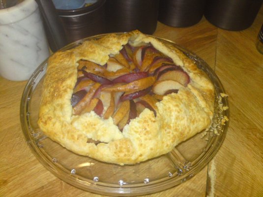 Finished Plum Pear Galette